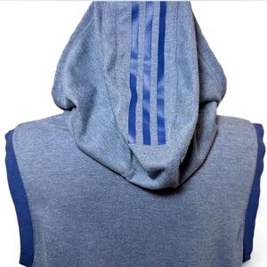 Adidas Men's Blue Hooded Sweater